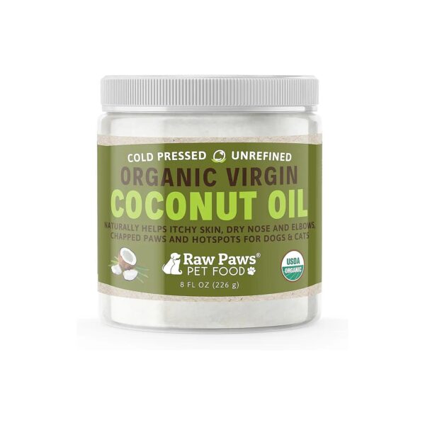 Pet Coconut Oil for Skin and Coat Health, 8-oz Cream for Dogs and Cats