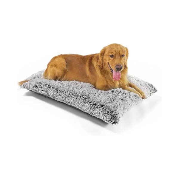 Pet Comfort Orthopedic Crate Bed with Cooling and Warming Foam Pillows