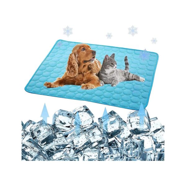 Pet Cooling Mat for Dogs and Cats with Ice Silk Cooling Technology