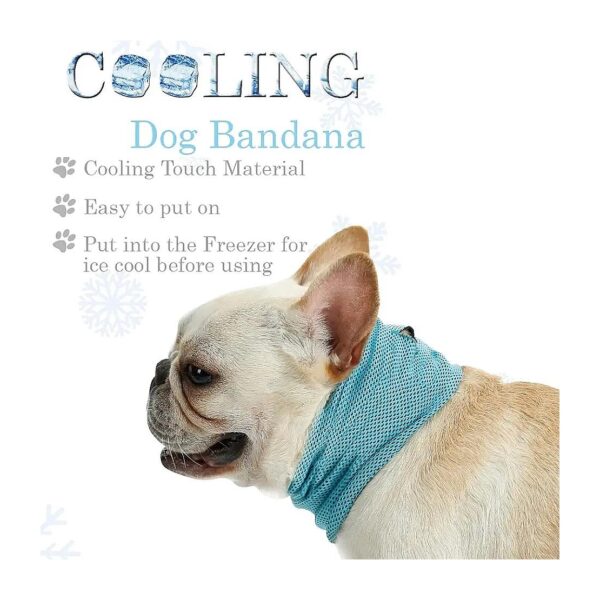 Pet Cooling Scarf Instant Cooling Collar for Dogs and Cats Breathable Materials