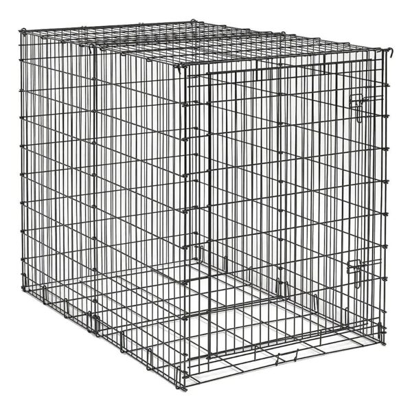 Pet Crate with Removable Pan for Easy Cleaning 54x35x45 Inches