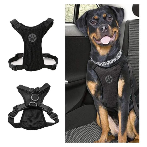 Pet Dog Travel Accessory Dog Safety Car Vest Harness with Seat Belt Strap