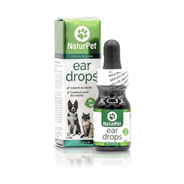 Pet Ear Drops for Ear Infections and Mites in Dogs and Cats with Unpleasant Odors