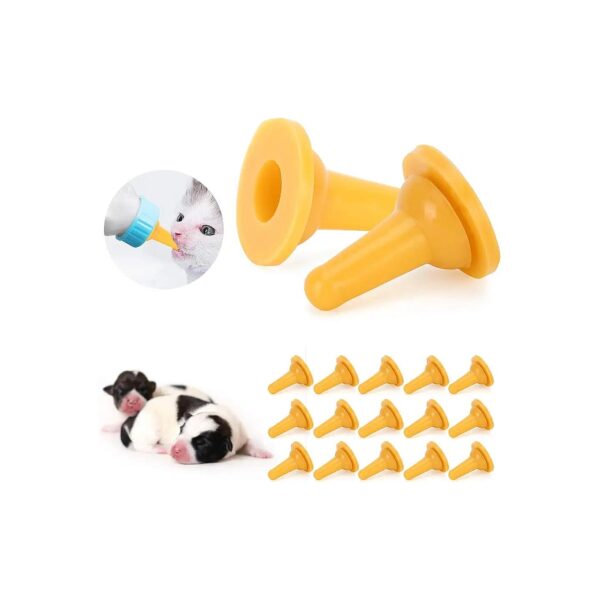 Pet Feed Bottles Silicone Nipples Safety Nipples for Puppy and Kitten