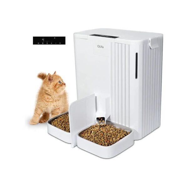 Pet Food Feeder With WiFi Enabled And Automatic Feeding Schedule For Dogs And Cats