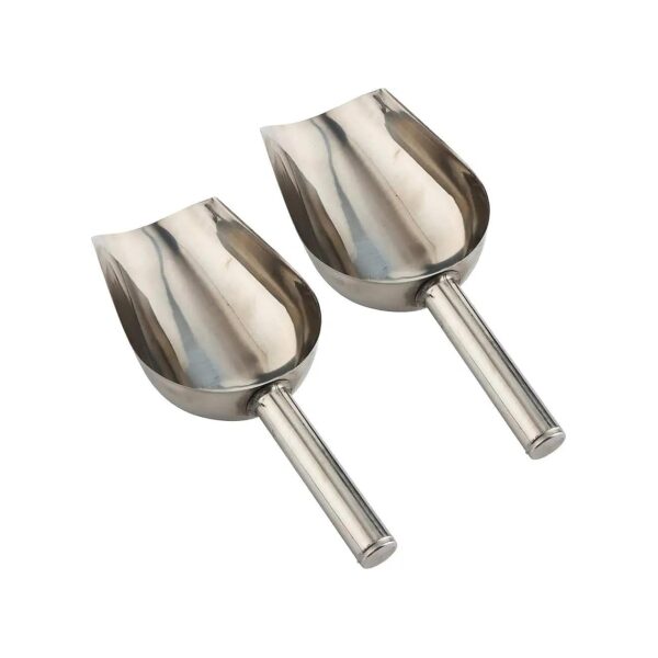 Pet Food Scoops Stainless Steel 2 Piece Feed Scooper