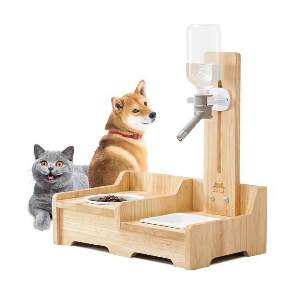 Pet Food and Water Dispenser System for Small to Medium Pets