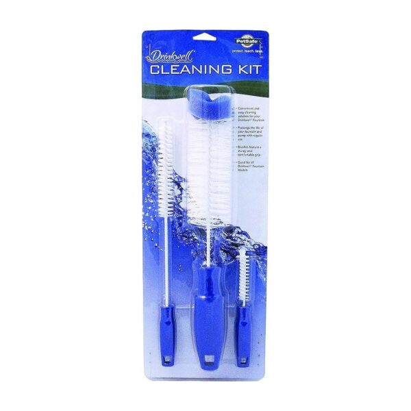 Pet Fountain Cleaning Kit with 3 Brushes for All Eras of Pet Fountains