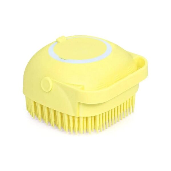 Pet Grooming Brush for Dogs and Cats with Shampoo Dispenser and Massage Capability