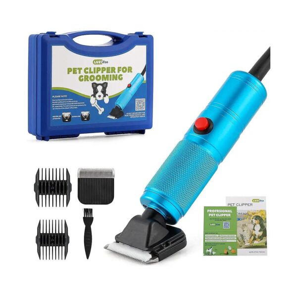 Pet Grooming Clippers with 200W Motor and 2000-6000 RPM Speed Adjustment