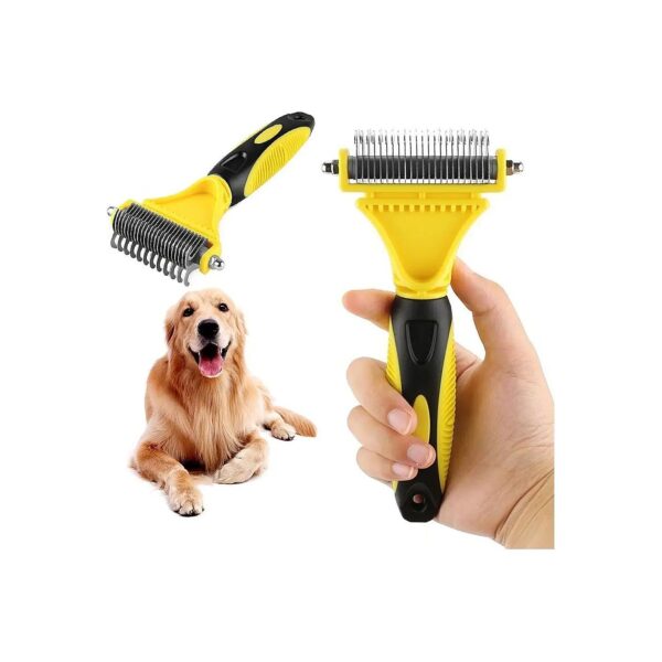 Pet Grooming Comb for Cats and Dogs with Undercoat Mats and Tangles