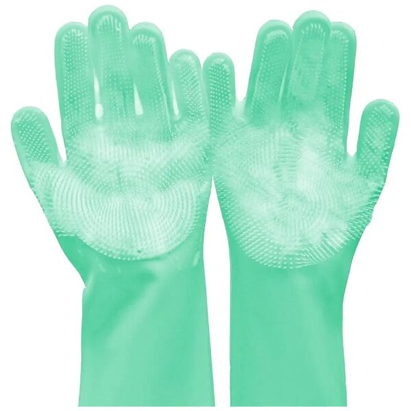 Pet Grooming Gloves with High-Density Teeth and Heat Resistant Silicone for Dogs and Cats