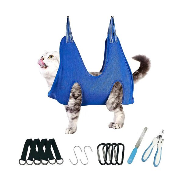 Pet Grooming Hammock Harness for Small Dogs and Cats with 13-in-1 Professional Kit