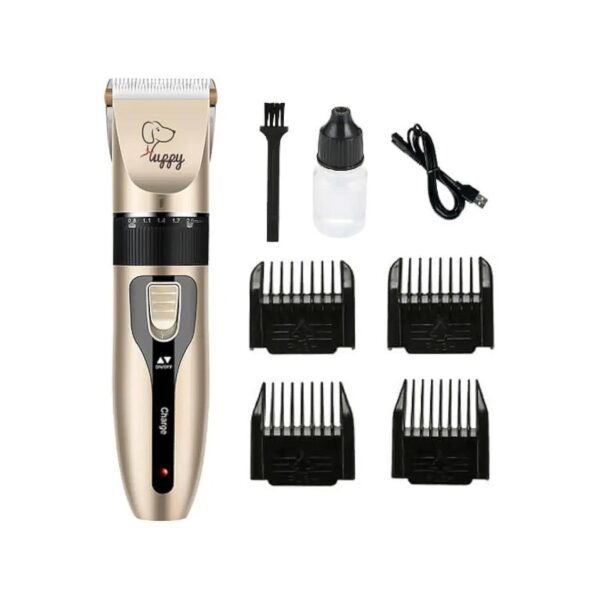 Pet Grooming Kit with Rechargeable Cordless Electric Dog Hair Clippers