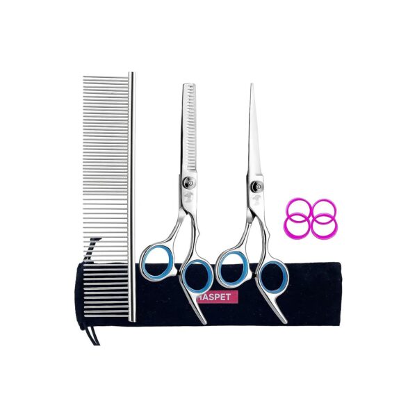 Pet Grooming Set with Thinning Scissors and Comb for Dogs and Cats