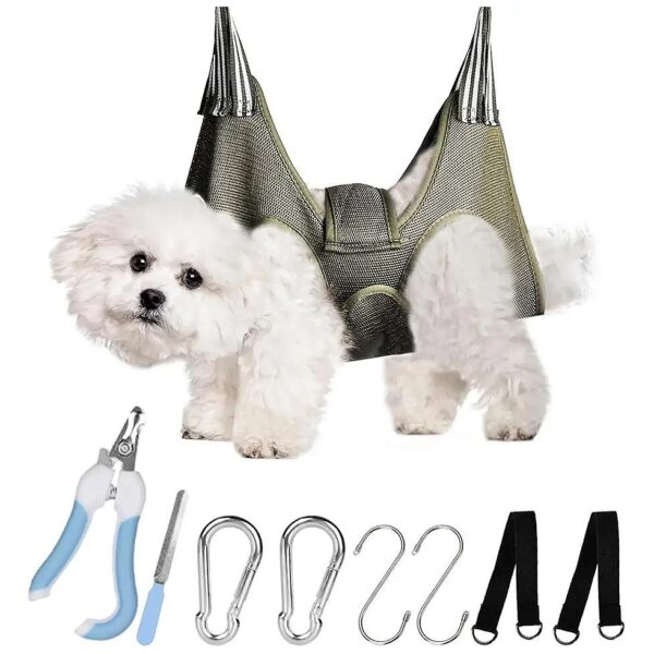 Pet Grooming Supplies Kit-M with Hammock and Nail Care Tools