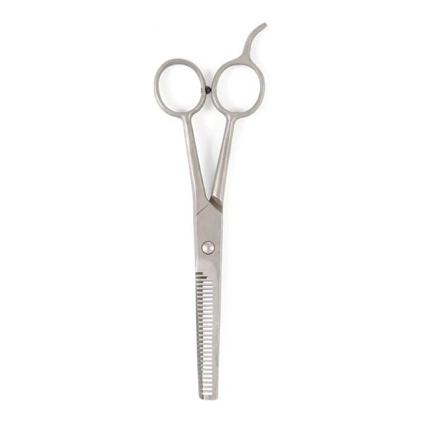 Pet Grooming Thinning Scissors with Clear and Stainless Steel Construction