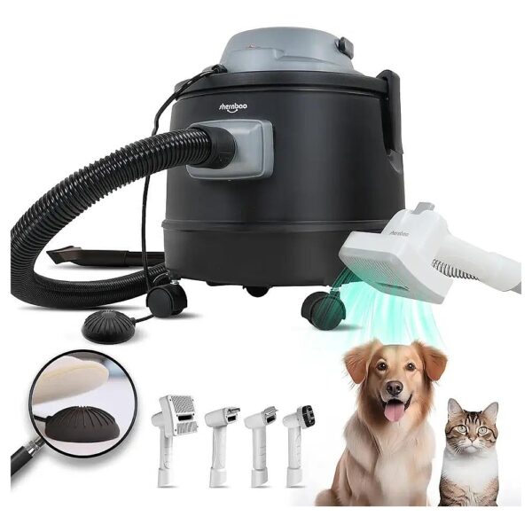 Pet Grooming Vacuum with Large Capacity 20L Dustproof Box for Dog and Cat Hair