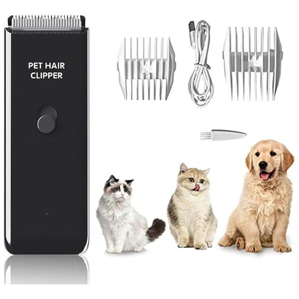 Pet Hair Clippers for Dogs, Cats and Small Animals - Waterproof and Cordless Design