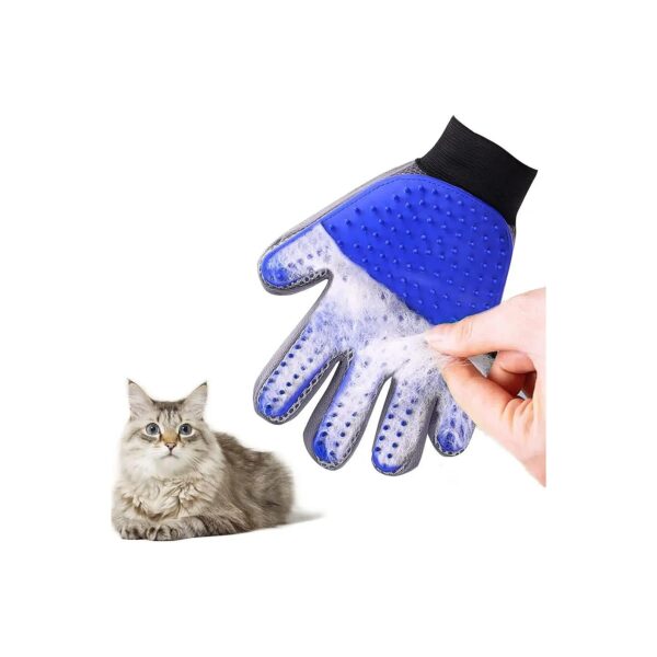 Pet Hair Deshedding Gloves with Easy Hair Removal and Gentle Grooming System