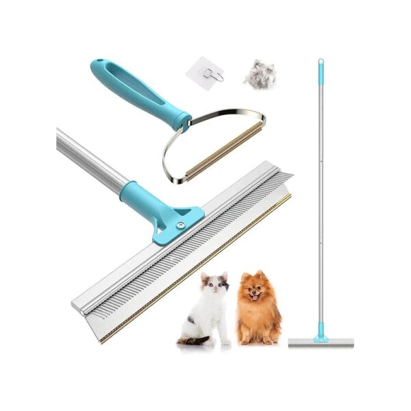 Pet Hair Remover Bundle with Large and Small Rakes for Efficient Cleaning