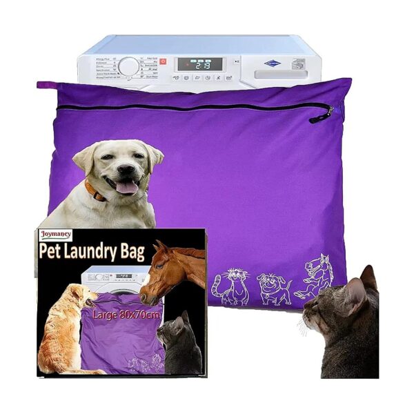 Pet Hair-Blocking Washing Machine Bag for Dogs, Cats, and Horses