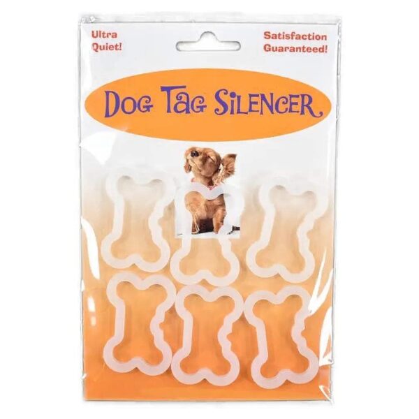 Pet ID Tag Silencers - Silent Movement Noise Reduction 6 Pack for Dogs