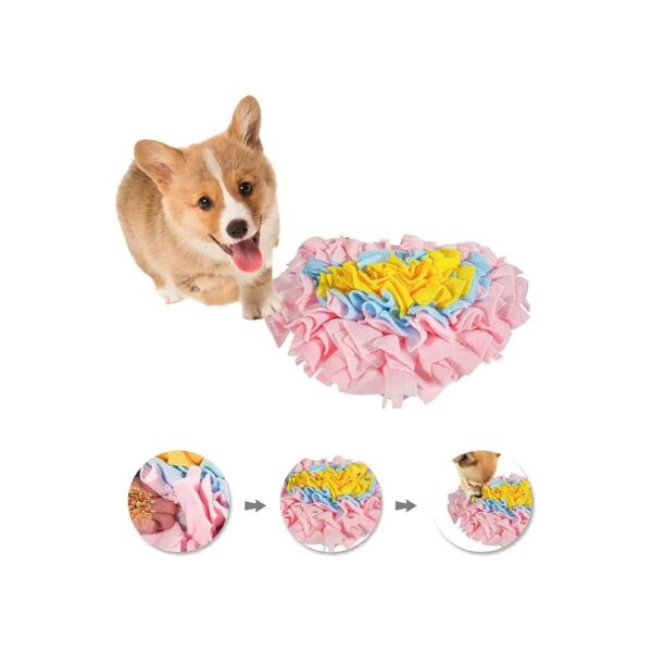 Pet Interactive Snuffle Mat - 14 '' x 8 '' Slow Feeding Clothe for Small Dogs and Puppies