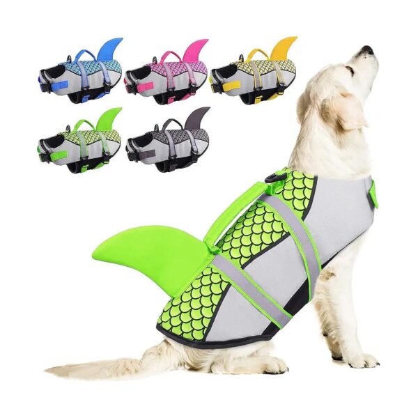 Pet Lifesavers Dog Life Jacket with Reflective Strips for Swimming and Boating Safety