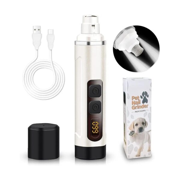 Pet Nail Care Essentials with WXY Electric Dog Nail Grinder for Small and Large Pets