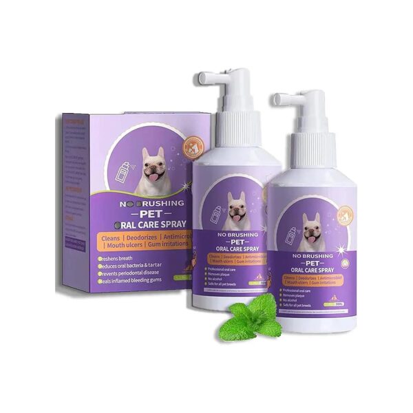 Pet Oral Spray for Dogs and Cats - Teeth Cleaning and Breath Freshener