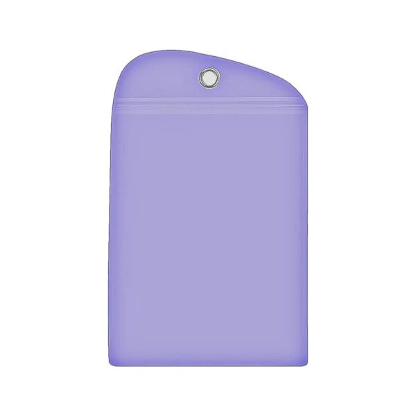 Pet Passport Storage Pouch Purple Waterproof with Attachable Strap