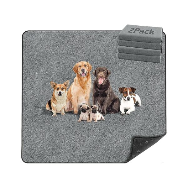 Pet Pee Pads with Non-Slip Bottom and Super Absorbent Layer for Large Dogs 72x72 Inches