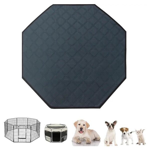 Pet Playpen Mat for Octagon Crate Kennel - Eco-Friendly Potty Training Pad for Dogs Cats