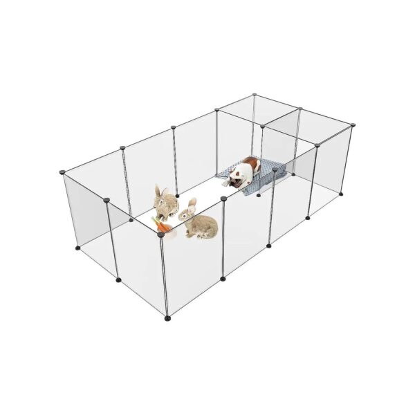 Pet Playpen for Small Animals, Instant DIY, Portable, Sturdy Design, Protects Floors