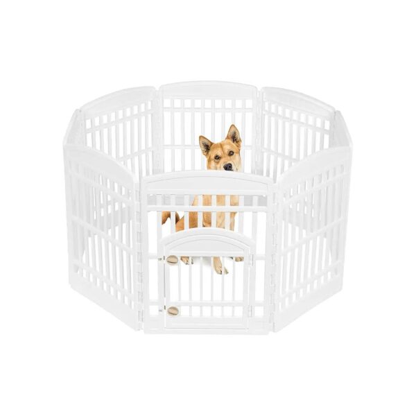 Pet Playpen with Adjustable Panels for Custom Fit and Space