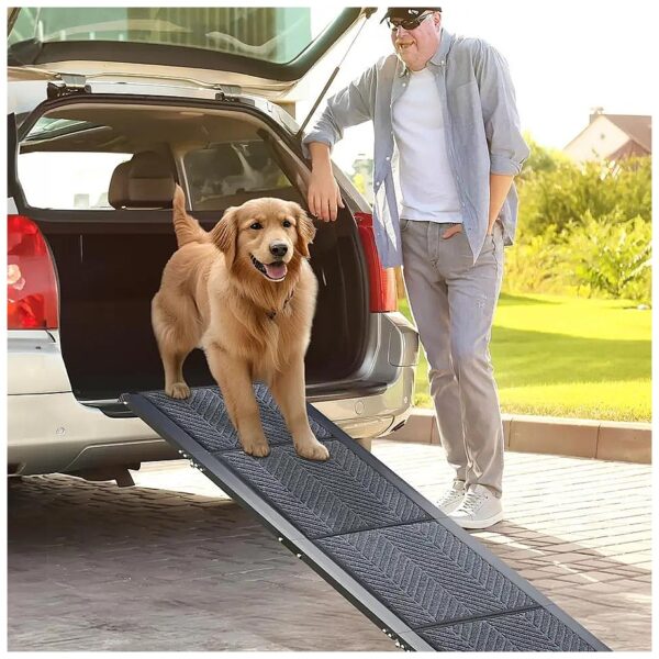 Pet Ramp for Large Dogs with High-Strength Non-Slip Carpet Surface