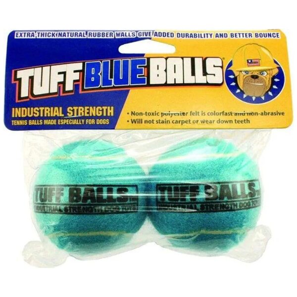 Pet Safe Felt and Rubber Blue Dog Tennis Balls