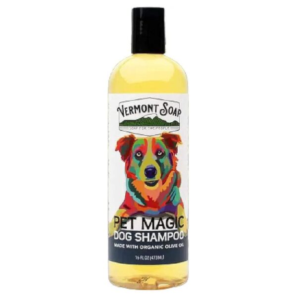 Pet Shampoo Infused with Organic Olive Oil Coconut and Aloe Vera