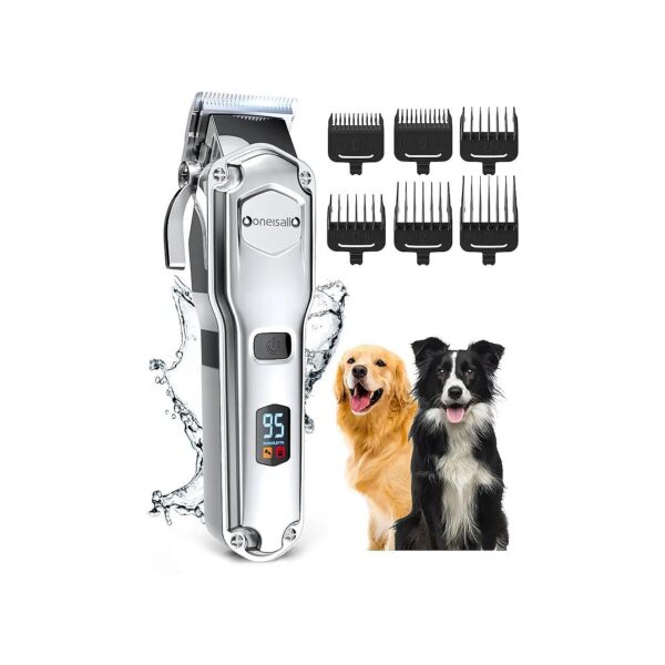 Pet Shaver and Dog Clippers for Thick Coats with Low Noise and High-Capacity Battery