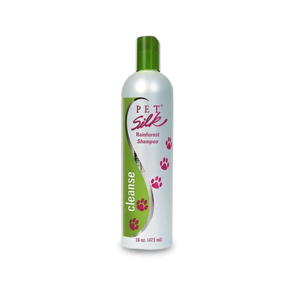 Pet Silk Rainforest Shampoo, Gentle and Safe for Pet's Skin and Coat with Floral Scent