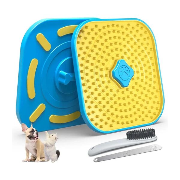 Pet Slow Feeder Mat for Small Medium Large Dogs - Safe Durable Silicone Lick Pad