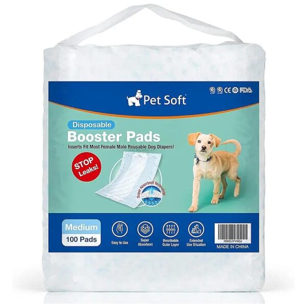 Pet Soft Dog Diaper Liners with Eco-Friendly Materials for Small/Medium Dogs