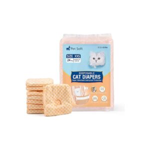 Pet Soft XXSmall Disposable Cat Diapers for Female Dogs in Heat or Urine Incontinence