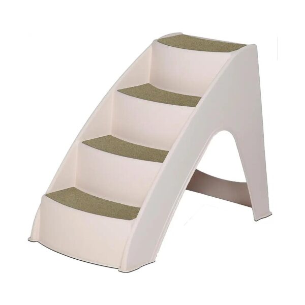 Pet Stairs for High Beds and Sofas - Durable 4-Step Design with Safety Features