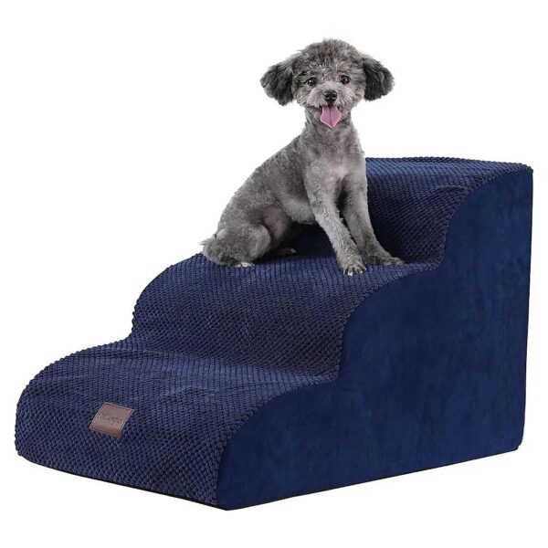 Pet Stairs for Small Dogs, Cats, and Rabbits with Soft Padded for Comfort