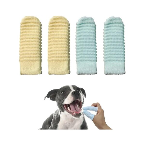 Pet Toothbrush for Small Dogs Cats Large Dogs Finger Brush Suitable for All Size Fingers