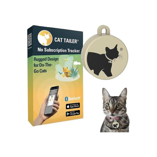 Pet Tracker Cat Collar Attachment with 6 Month Battery Life and iOS Android Compatibility