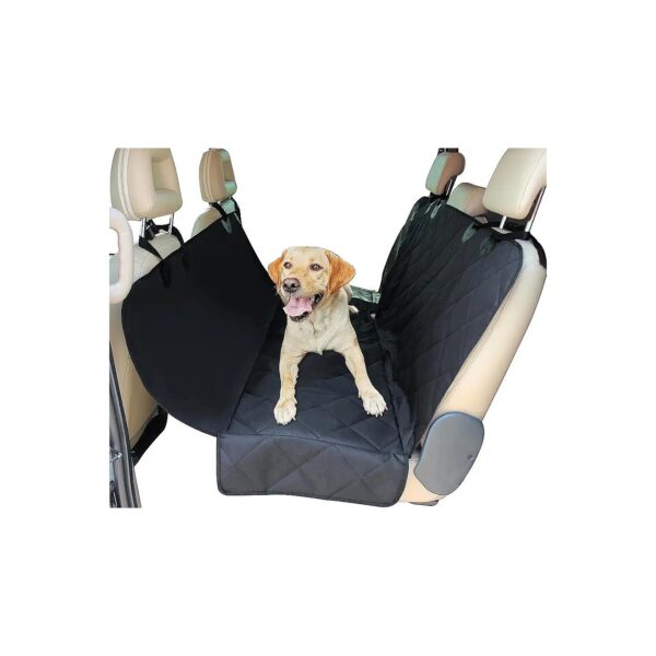 Pet Travel Accessories Black Dog Car Seat Cover with Seat Belt