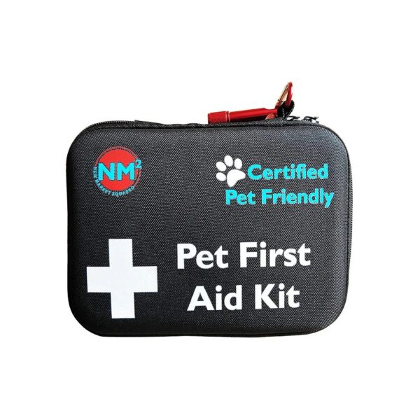 Pet Travel Kit for Emergencies 60-Piece Pet First Aid Bag With Guide